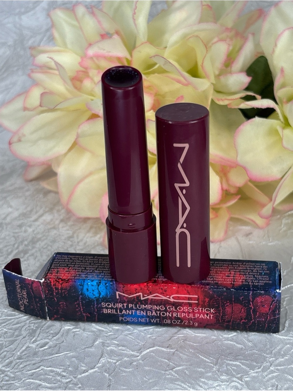 MAC Squirt Plumping Gloss Stick Shine - Nocturnal Pearl - FullSize New